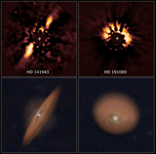 Illustration for article titled Hubble photos capture the formation of planetary systems